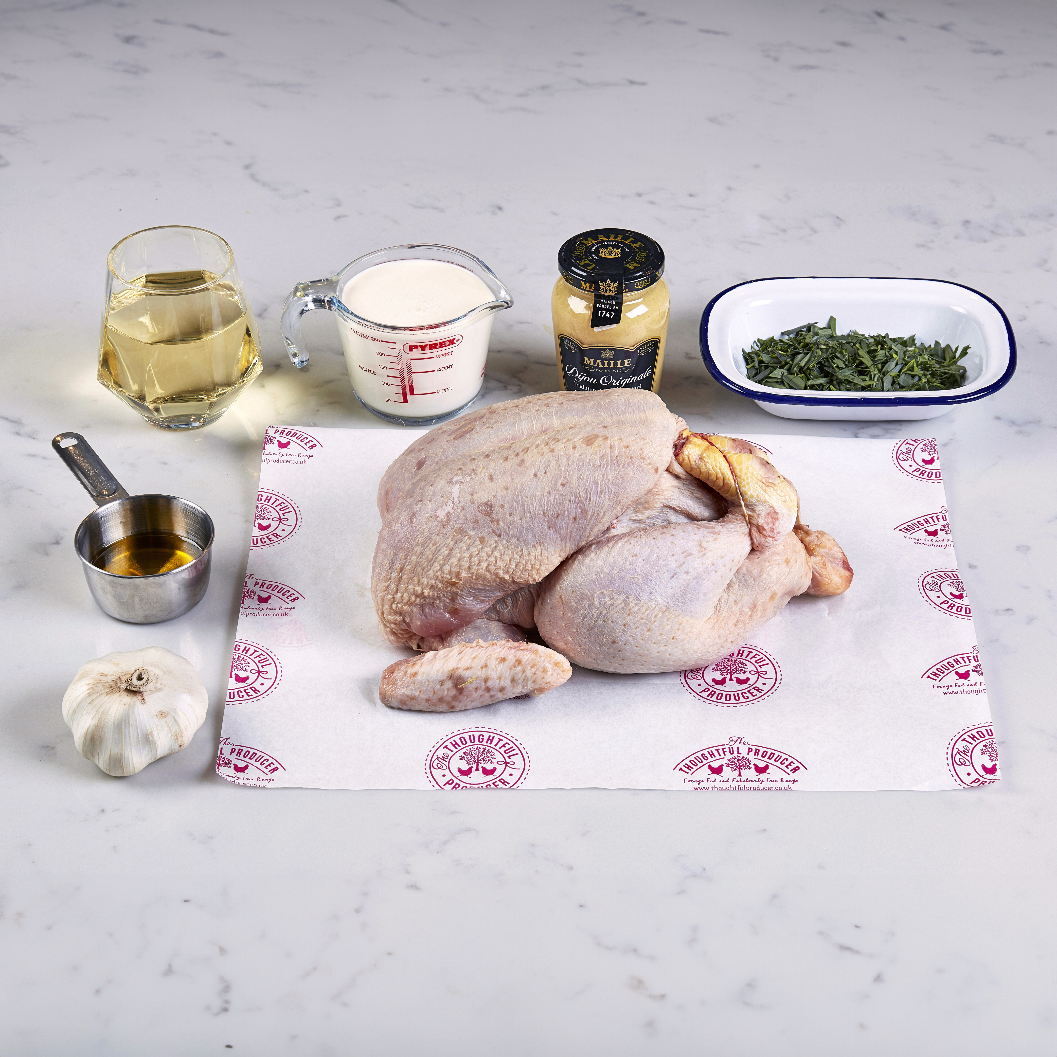 free-range chicken and tarragon spatchcock